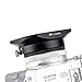 JJC LH-JX100FII BLACK Square Metal Lens Hood for Fujifilm X70 X100 X100S X100T X100F X100V, Fuji X100S, Fuji X100F, Fuji X100V Lense Hood Shade, W/ Front Cap, Fujifilm LH-X100 Lens Hood Replacement