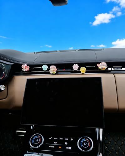 Image of Cute Cat Air Freshener Vent Clips, 6Pcs Cat Paw Decorative Vent Clips, Car Air Conditioner Clip Automotive Interior Decoration for Cars【Fragrance-Free Aromatherapy Tablets, Add Your Own Scent】