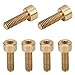 Fafeicy 50Pcs Cap Hex Socket Screw, M4 Socket Head Cap Screws,Pure Copper Fastener, for Home, Industry(M4*12), Screw