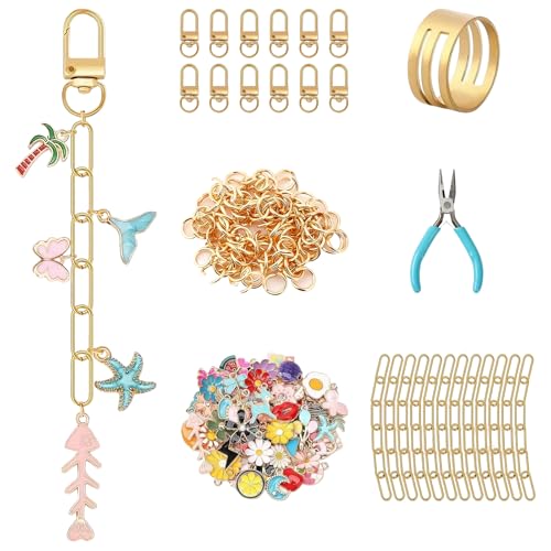 Kit de llaveros personalizados de flores Tressify para manualidades en familia y tardes DIY