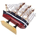 Healeved Kreatives Segelboot Modell aus Robustem Holz 10cm Dekorative Schiff Dekoration für Schreibtisch und Zuhause Maritimes Holzboot Geschenk Zufällige Farbe Zufällige Farbe