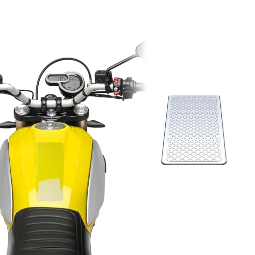 STOMPGRIP | Motorcycle Center Tank Pad Protector | Universal Fit | Pint | Waffle Clear