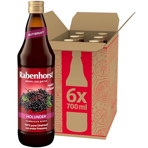 RABENHORST Holunder Muttersaft 6er Pack (6 x 700 ml)
