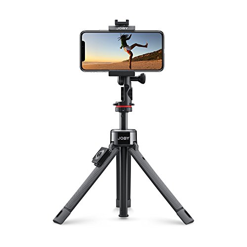 JOBY JB01534-BWW GripTight PRO Telepod, Tripod/Monopod/Selfie Stick with Ballhead, Phone and Action Cam Holder, Bluetooth Remote Control