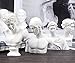 LAGOM HOUSE Greek Bust Statue Set of 10 PCS Mini Roman Bust Sculptures Renaissance Figurine Small Goddess Mythology Statue for Decor/Gifts/Drawing