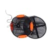 PRETYZOOM Foldable Floating Fish Basket with Drawstring Closure Nylon Mesh Fishing Net Cage with Multiple Buoys for Safe Storage Portable Collapsible Fishing Accessory for Kayak Boat River