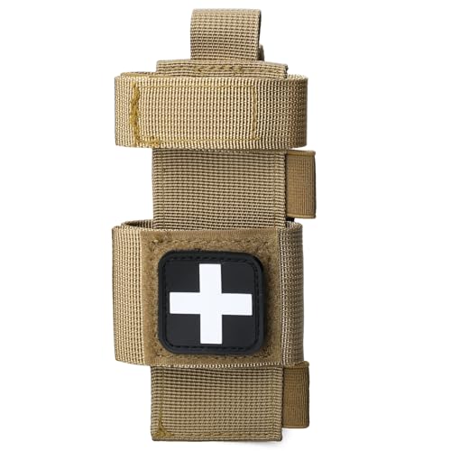WYNEX Tactical Tourniquet Pouch Holder, Molle Shear Pouch Tourniquet & Trauma Medical Shear Pouch Molle PALS Belt Loop EMT Tools Pouch EDC Tactical Gear Holder