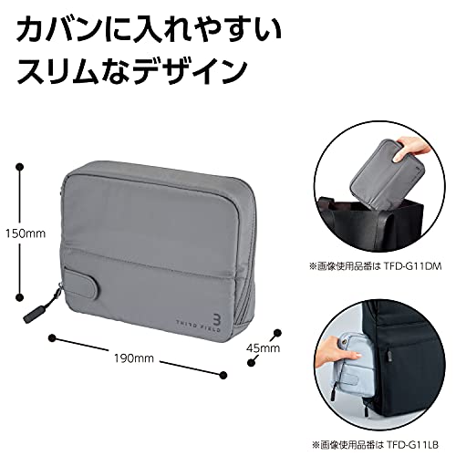 KOKUYO（コクヨ）『バッグインバッグ立てるポーチTHIRDFIELD』