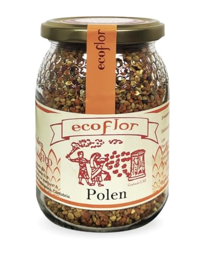 Polen de Abeja natural. En envase de 500grs. Polen de abejas origen España BIO 100%. Recogido en zona de Cantabria, España. Producto energético natural Gourmet.