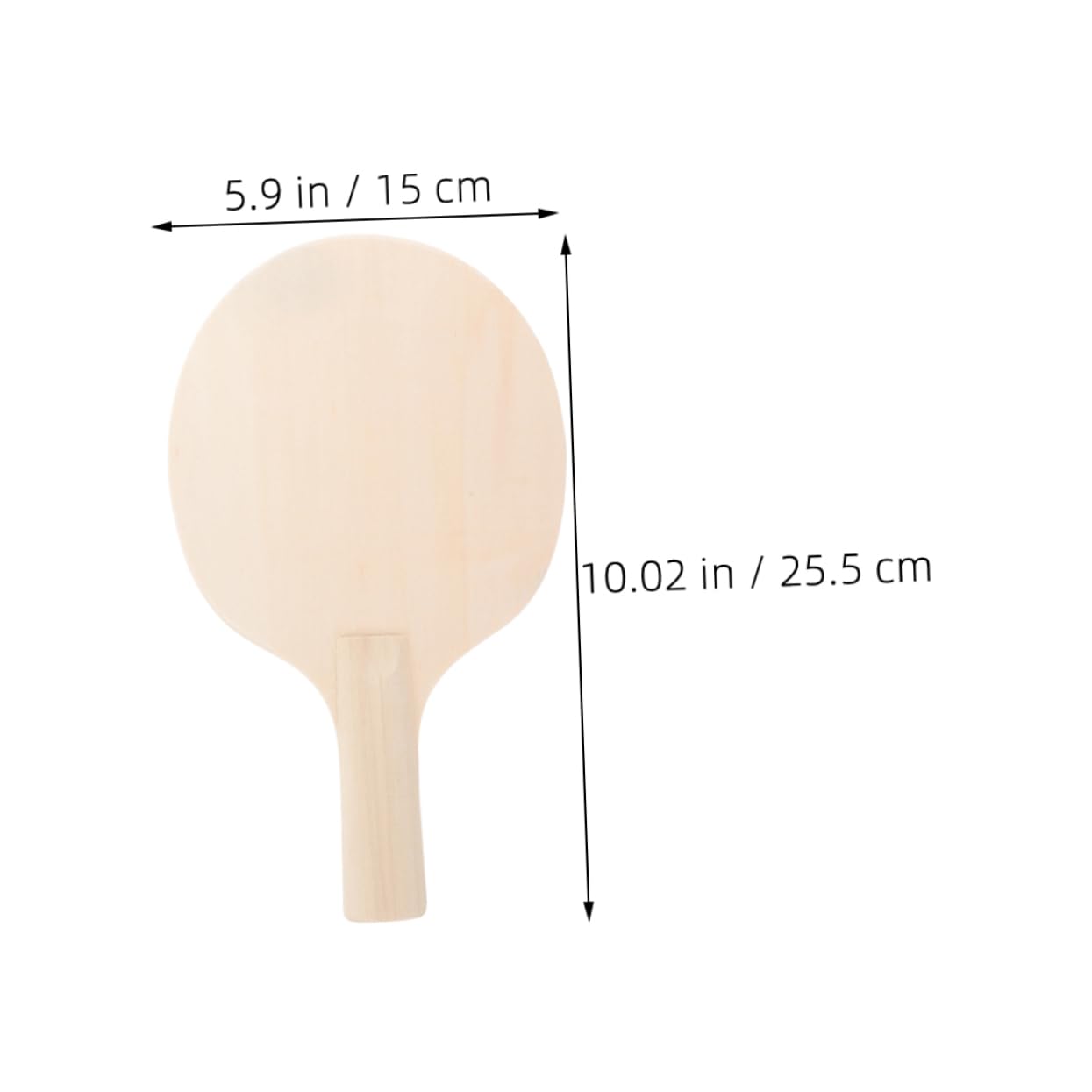 GOOHOCHY Lightweight Sturdy 6pcs Wooden Table Tennis Paddles Unfinished Rackets for DIY Sports Signature Craft