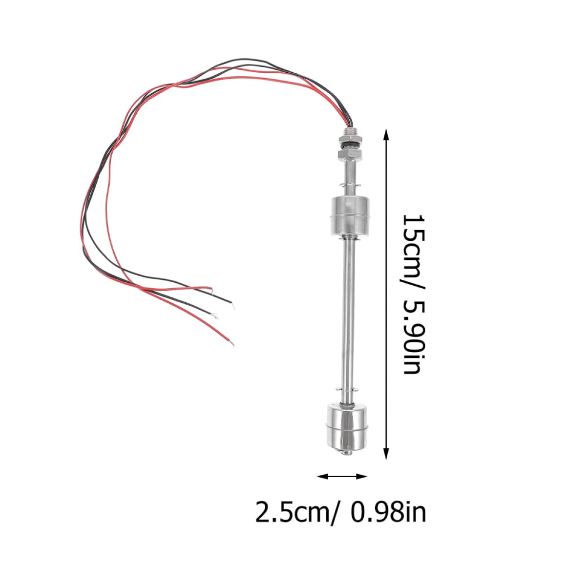 Angoily Float Switch Water Level Control Level Switch for Water Tanks Pumps and Aquariums Reliable Magnetic Float Sensor for Liquid Level