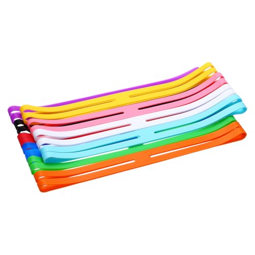 QUARKZMAN 10 Pcs Bandes En Caoutchouc Silicone 12 Pouces Bandes Silicone Bandes Caoutchouc Tailles Assorties Grandes Solides Élastiques Pour Cuisson Sous...