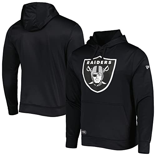 New Era Mens Black Las Vegas Raiders Combine Authentic Stadium Pullover Hoodie