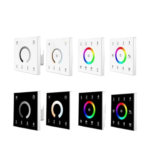 Contrôleur tactile DMX512 encastrable pour ambiance lumineuse de salon et LED RGB