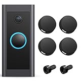 Replacement Doorbell Button, Repair Split Cracked Broken Button Come with 4Pack Buttons with 2 Pack Screws for Doorbell Pro Peephole Camera and Video Doorbell Elite Buttons Black