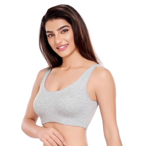 Image of juliet Non Padded Full Coverage Sports Bra for Women | Slip on Bra | Low Impact High Coverage Wireless Support Sports Bra JS 90