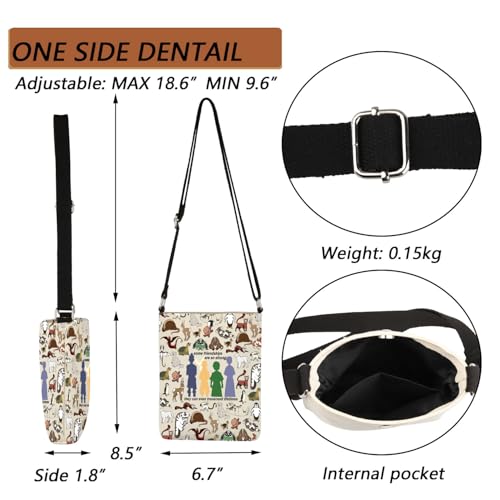 MBMSO ATLA TV Show Inspired Gifts Bender Crossbody Bag Aang & Prince Zuko & Sokka & Katara Yip Yip Appa Gift for Cartoon Fans2