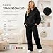Jogginganzug Damen-Jogginghose Hoodie Trainingsanzug Sporthose Hausanzug Set Kapuzenpullover Sweatjacke Jogging Anzug mit Kapuze Zweiteiler Tracksuit Freizeitanzug Sportanzug Lang,S-3XL