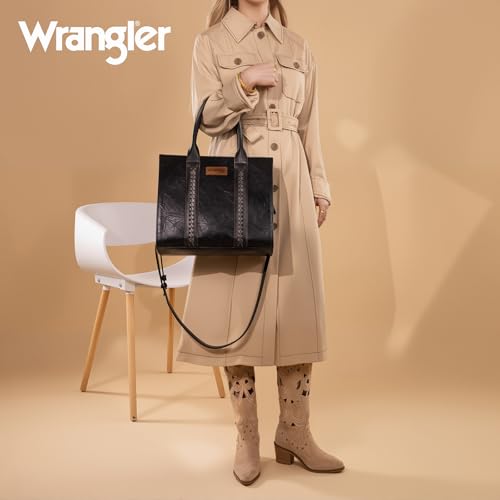 Image of Montana West x Wrangler Tote Bags Purses for Women Work Top-Handle Handbags with Strap