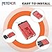 PETCHOR 175A 2-4 Gauge Battery Connector, Wire Harness Plug Kit, 12-36V Red Battery Connect Jumper Cables for Car RV ATV Motor Winch Truck Trailer (2PCS)