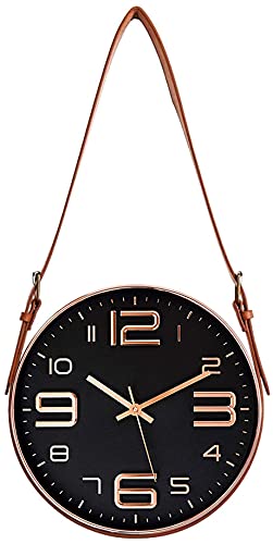 59% OFF on STAR WORK - Non-Ticking Silent 34 cm Wall Clocks Battery Operated Classic Quartz Clock Easy to Read for Room/Home/Kitchen/Bedroom/Office/School