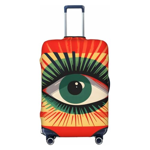 Boho Tribal Eye Luggage Cover Washable Elastic Suitcase Cover Anti-Scratch Travel Luggage Protector Covers for Kids Adult XL fits 29-32 inch Suitcase