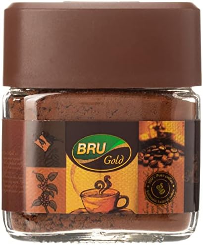Bru Instant Pure Coffee Jar 25g I Great Aroma of Freshly Roasted Coffee Beans | Authentic Taste of Coffee from South Indian Plantations | 100% Coffee