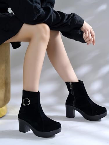 Shoetopia black suede boots – image 2