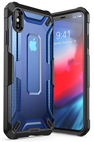 iPhone Xs Max Case, SUPCASE Unicorn Beetle Series Premium Hybrid Protective TPU and PC Clear Case for iPhone Xs Max Case 6.5 Inch 2018 Release (Blue)