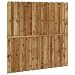 vidaXL Panel de Valla Cuadrado Jardín Madera Marrón 180x180cm Pared Cerca