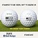 HODL 21 Ball Badge - Golf Ball Stamp Golf Ball Marker, Reusable Golf Ball Marking Tool to Identify Golf Balls (Stop Not Your Ball)