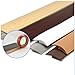ZMTGLTG Carpet and Tile Transition Strips for Thresholds with Height Differences Up to 3mm, Anti-Slip and Wear-Resistant, Coffee Color(Brown)