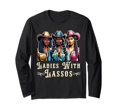 Melanin Cowgirls Ladies with Lassos African American Cowgirl ����T�V���c