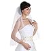 1T 1 Tier Pencil Edge Bridal Wedding Veil - Ivory Fingertip Length 36"