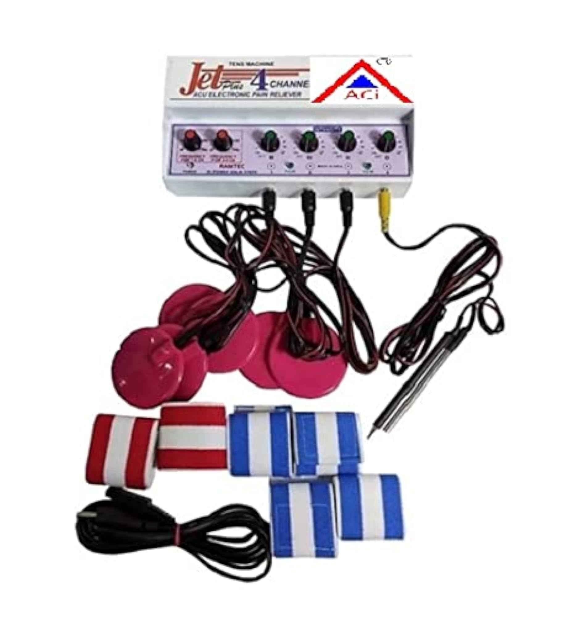 ACi Acupressure Stimulator - T.N.S. Four Channels Jet Plus