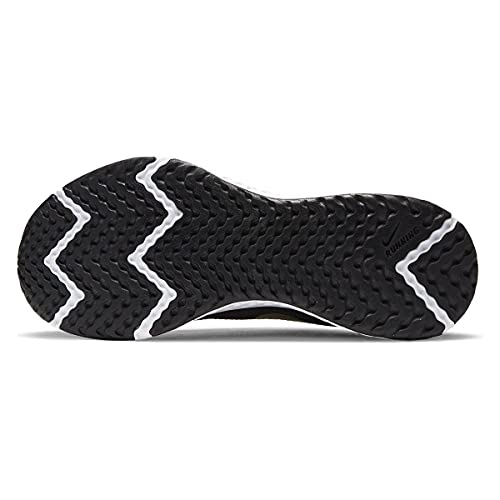 Tênis de corrida feminino Nike Revolution 5, Grão dourado preto/metálico, 6