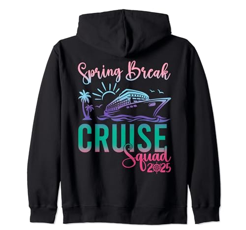 Spring Break Cruise Squad 2025 Family Trip Vacation Matching Sudadera con Capucha