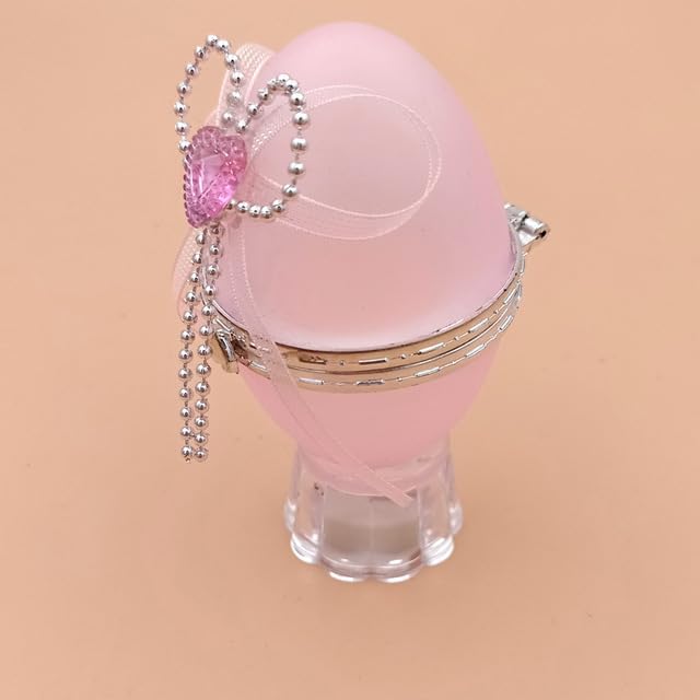 ТоуAE - Kids Creative Luminous Тоуs Cute Egg-shaped Box with LED Light Princess Jewelry Box Hair Accessories Box for Children Brinquedos (Pink)