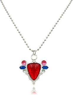 JJBA JoJo Stand Arrow Necklaces - Jotaro Jolyne Kars Red Stone of Aja Anime Chains - Christmas Cosplay Gifts for Kids Girls Teens Women Men
