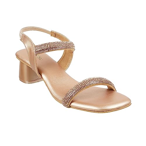 Image of Metro Women Synthetic Leather Fashion Block Heel Sandal