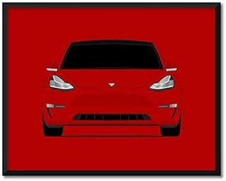 CUSTOMIZABLE COLOR: Tesla Model 3 (2017-Present) Tesla Motors Inspired Poster Print Wall Art Decor Handmade (Unframed)