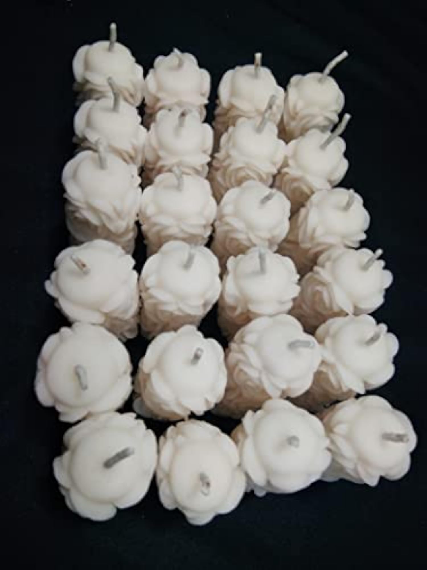 VGroot Rose Mini Round Pillar Scented Candle Pack of 24
