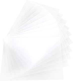 Shrink Film DIY Shrinkable Film Frosted Heat Shrinkable Film Translucent Heat Shrinkable Film 20Pcs 0.2Mm Sheet Hot Air Gun Semitransparent 2029 Transparent Paper Craft Tools