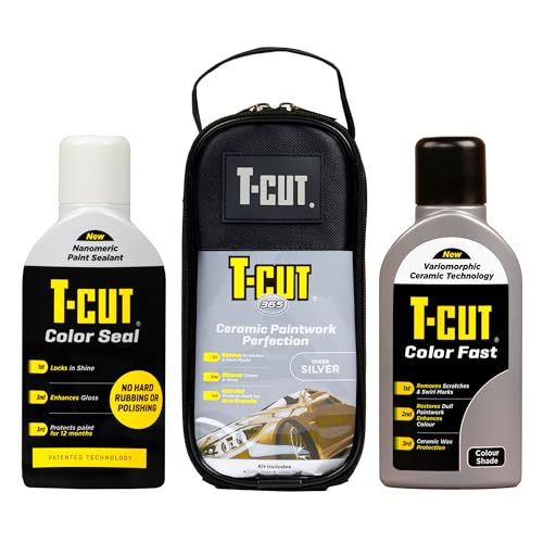 T-Cut 365 Paintwork Perfection Car Polish & Restorer Fast Seal Kit, Sheer Silver, 500ml