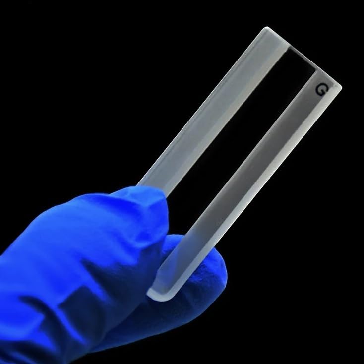 Laboratory Boxed Glass colorimetric Dish, Glass Cup Liquid Sample Cell Optical Path 10mm Absorption Cell 3.5ml for Spectrophotometer sintering Technology 4