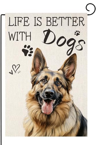 German Shepherd Garden Flag