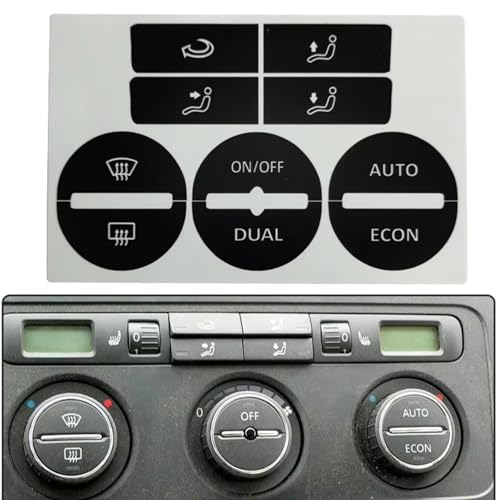 Kit bouton AC usé Golf 5 autocollants de rechange commande climatisation VW