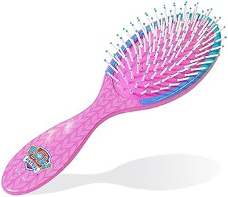 Luv Her Paw Patrol Hair Accessories Set - 9 inch Detangling Brush, 4 Scrunchies & Hair Ties for Girls