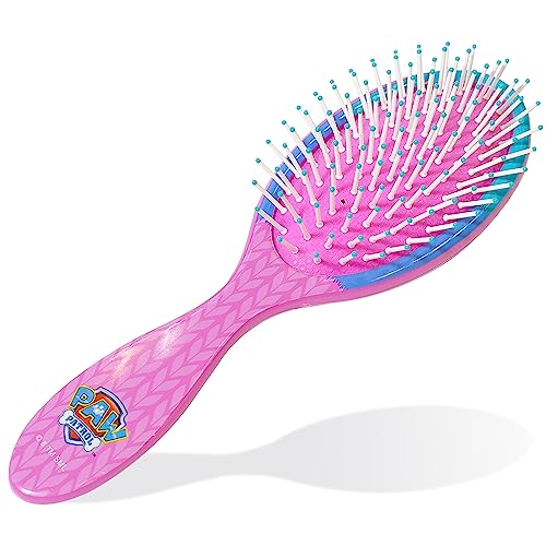 Luv Her Paw Patrol Hair Accessories Set - 9 inch Detangling Brush, 4 Scrunchies & Hair Ties for Girls