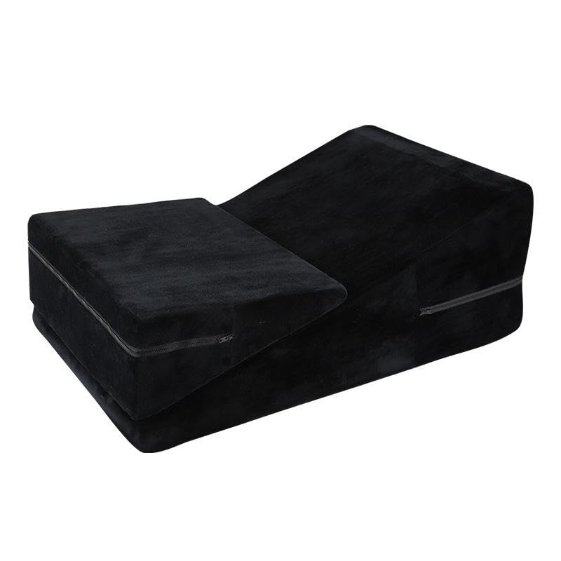 Oreiller d'amour noir set de coussins wedge ramp duo